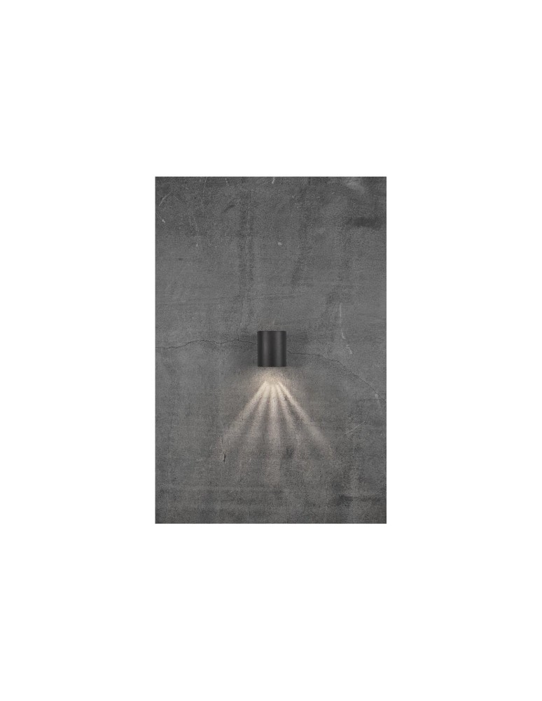 NORDLUX CANTO Lampa Ścienna LED Aluminium Czarny 49701003 NORDLUX CANTO Lampa Ścienna LED Aluminium Czarny 49701003