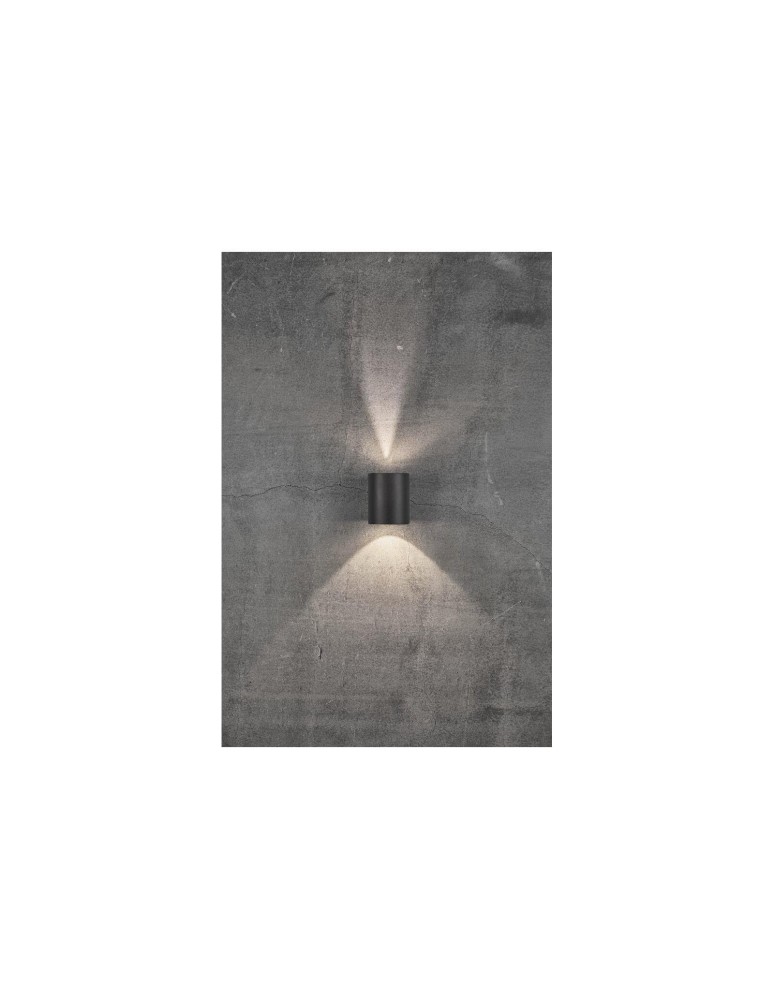 NORDLUX CANTO Lampa Ścienna LED Aluminium Czarny 49701003 NORDLUX CANTO Lampa Ścienna LED Aluminium Czarny 49701003