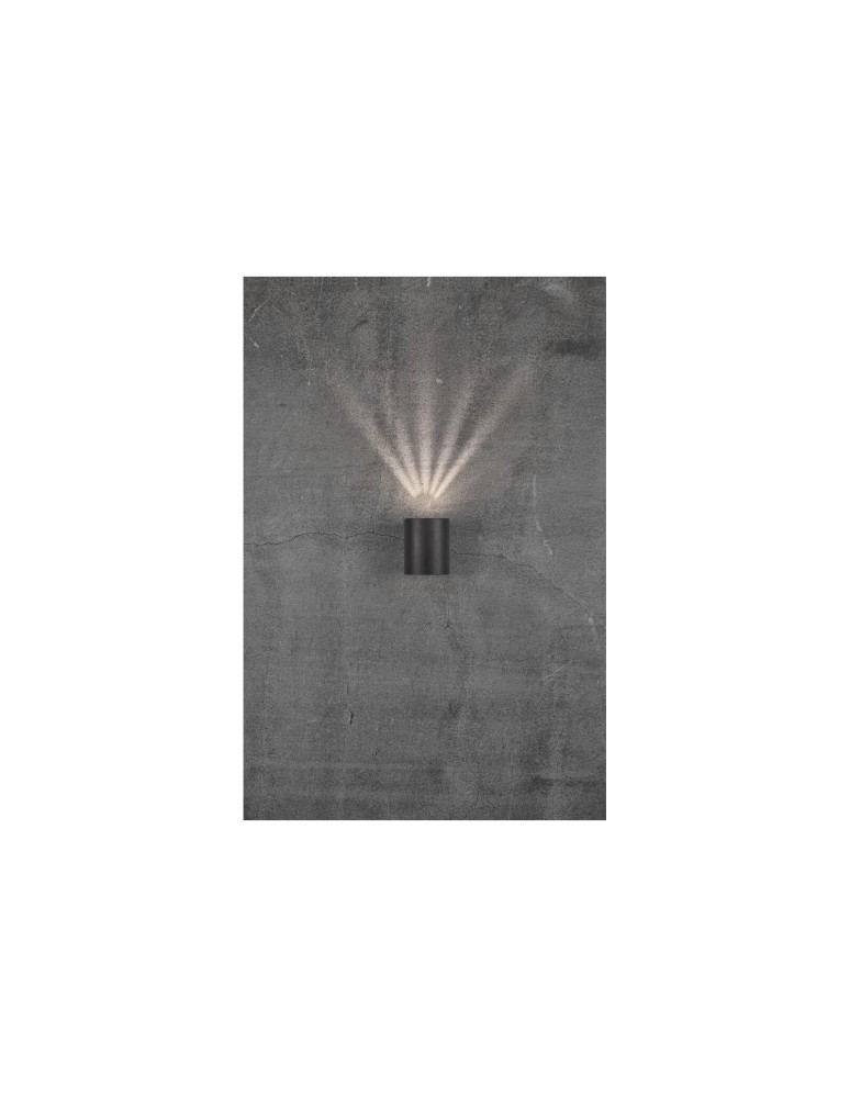NORDLUX CANTO Lampa Ścienna LED Aluminium Czarny 49701003 NORDLUX CANTO Lampa Ścienna LED Aluminium Czarny 49701003