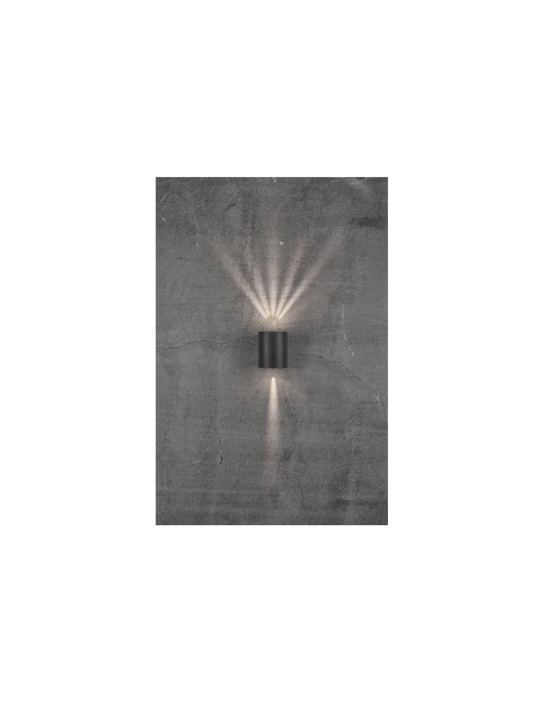 NORDLUX CANTO Lampa Ścienna LED Aluminium Czarny 49701003 NORDLUX CANTO Lampa Ścienna LED Aluminium Czarny 49701003