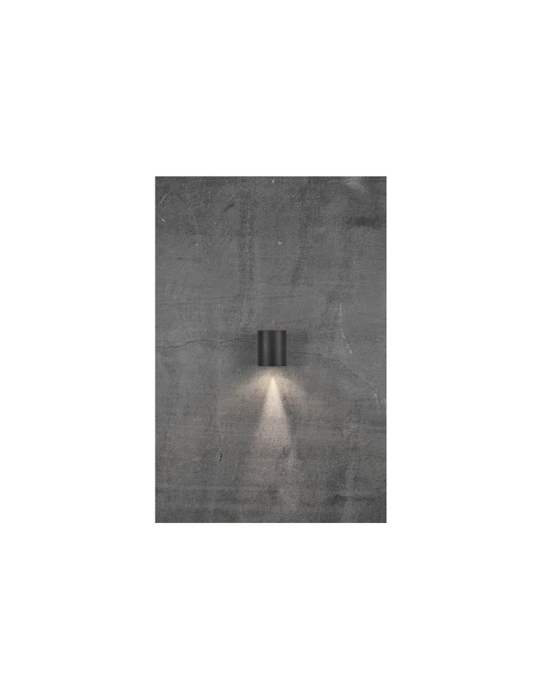 NORDLUX CANTO Lampa Ścienna LED Aluminium Czarny 49701003 NORDLUX CANTO Lampa Ścienna LED Aluminium Czarny 49701003