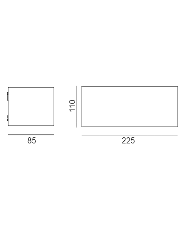 Norlys Asker Kinkiet UP&DOWN LED 8W 373lm 3000K IP65 Grafit 1510GR - produkt 2