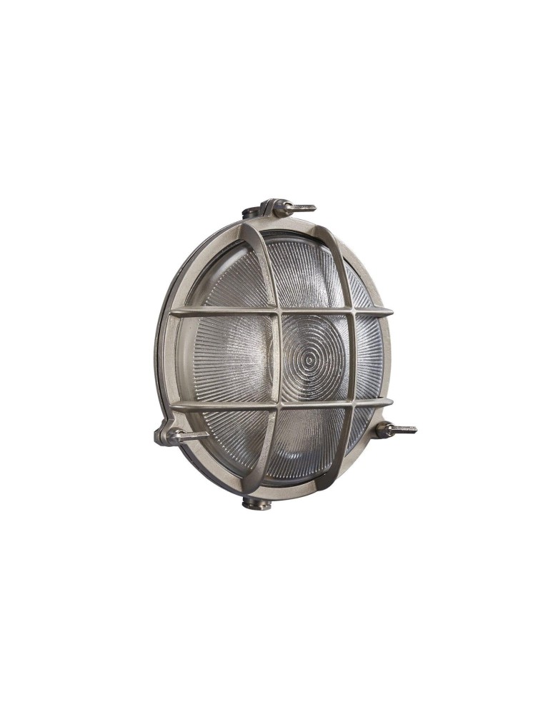 Kinkiety zewnętrzne - NORDLUX POLPERRO Lampa Ścienna E27 12,5W Mosiądz Nikiel 49021055 - product kolory-swiatla.pl 3