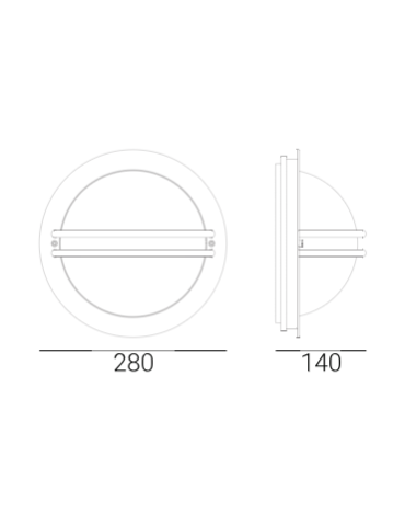 Norlys Bremen Kinkiet LED 10W 532lm 3000K IP65 Czarny 637B - produkt 2
