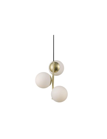NORDLUX LILLY Lampa Wisząca E14 3X40W Metal Mosiądz 48603035