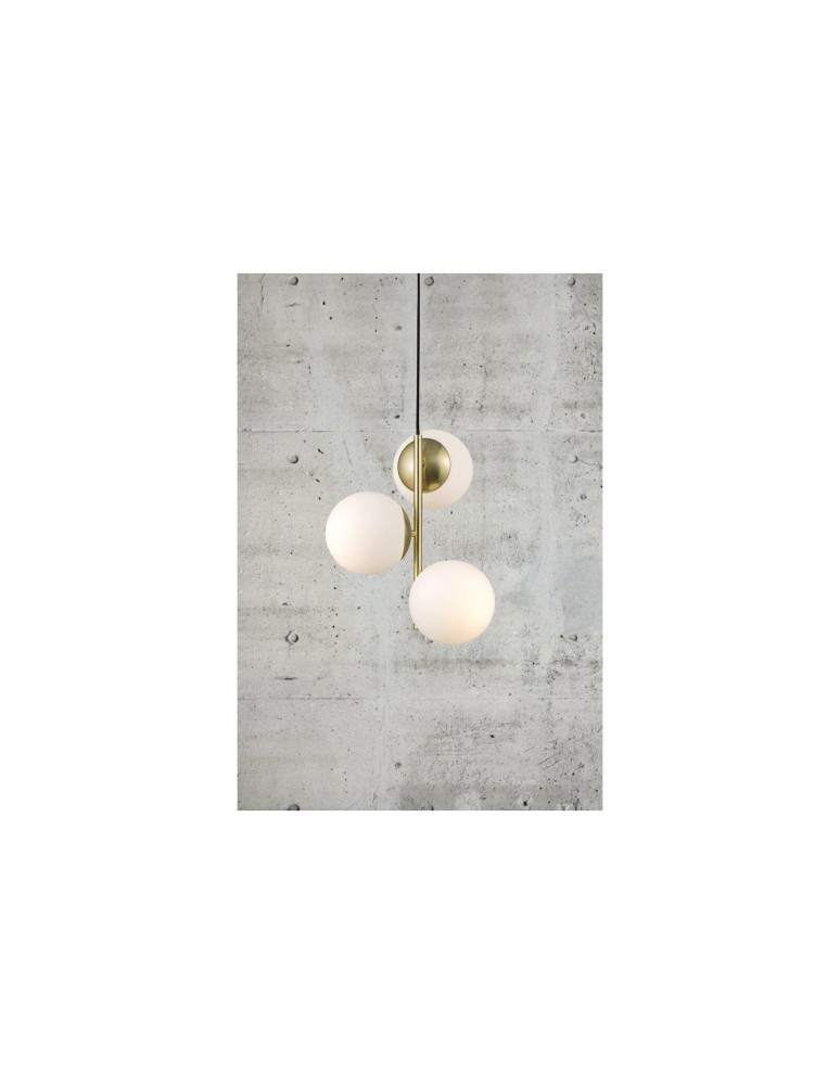 NORDLUX LILLY Lampa Wisząca E14 3X40W Metal Mosiądz 48603035 NORDLUX LILLY Lampa Wisząca E14 3X40W Metal Mosiądz 48603035
