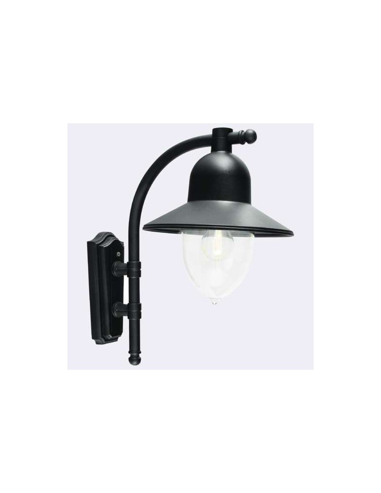 Kinkiety zewnętrzne - Norlys Como Kinkiet 1xE27 IP65 Czarny 370B - produkt kolory-swiatla.pl 1