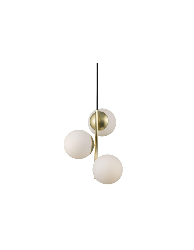 NORDLUX LILLY Lampa Wisząca E14 3X40W Metal Mosiądz 48603035 NORDLUX LILLY Lampa Wisząca E14 3X40W Metal Mosiądz 48603035