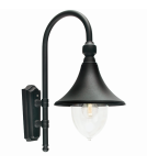 Kinkiety zewnętrzne - Norlys Florencja Kinkiet 1xE27 IP65 Czarny 800A/B - product 1