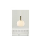 Lampy wiszące w stylu skandynawskim - NORDLUX ALTON Lampa Wisząca E27 60W Czarny/Mosiądz 47313001 - product 4