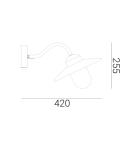 Kinkiety zewnętrzne - Norlys Karlstad Kinkiet 1xE27 IP65 Czarny 230B - product 2