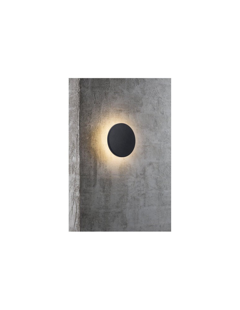 Kinkiety zewnętrzne - NORDLUX ARTEGO Lampa Ścienna LED Aluminium Czarny 46941003 - product kolory-swiatla.pl 2