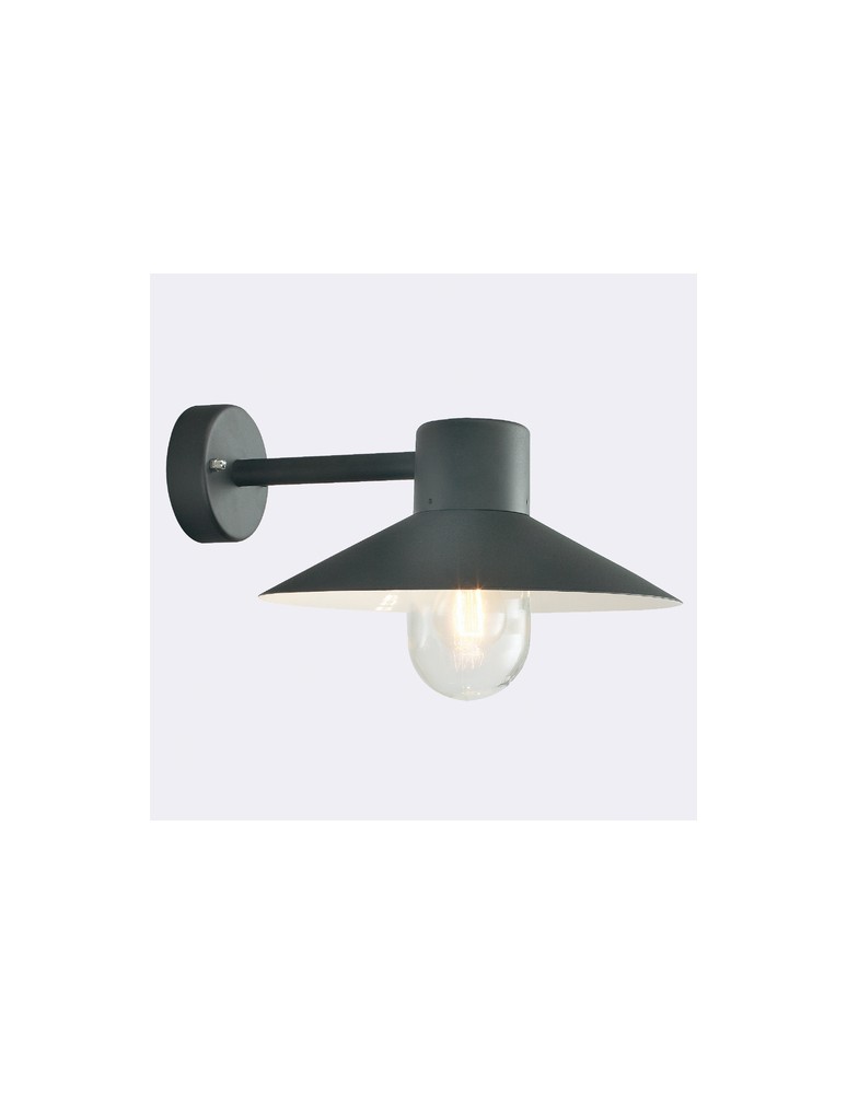Kinkiety zewnętrzne - Norlys Lund Kinkiet 1xE27 IP65 Czarny 290B - produkt kolory-swiatla.pl 1