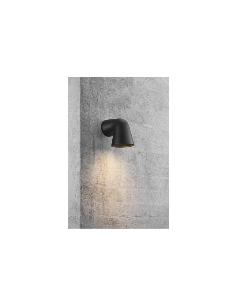 NORDLUX FRONT Lampa Ścienna GU10 28W Aluminium Czarny 46801003 NORDLUX FRONT Lampa Ścienna GU10 28W Aluminium Czarny 46801003