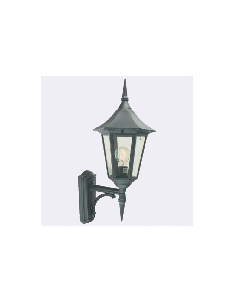 Kinkiety zewnętrzne - Norlys Modena Kinkiet 1xE27 IP65 Czarny 350B - produkt kolory-swiatla.pl 1