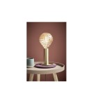 Lampy stołowe w stylu skandynawskim - NORDLUX DEAN Lampa Stołowa E27 60W Metal Mosiądz 46605025 - product 2