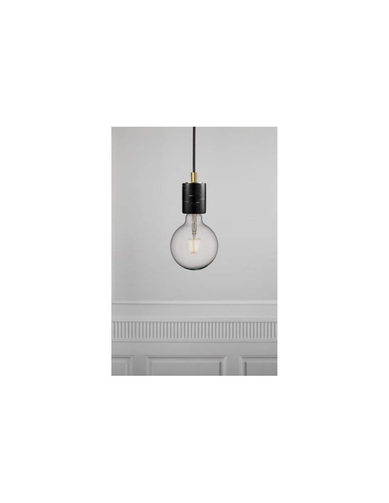 NORDLUX SIV Lampa Wisząca E27 60W Marmur Czarny 45883003