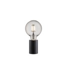 Lampy stołowe w stylu skandynawskim - NORDLUX SIV Lampa Stołowa E27 60W Marmur Czarny 45875003 - product 1