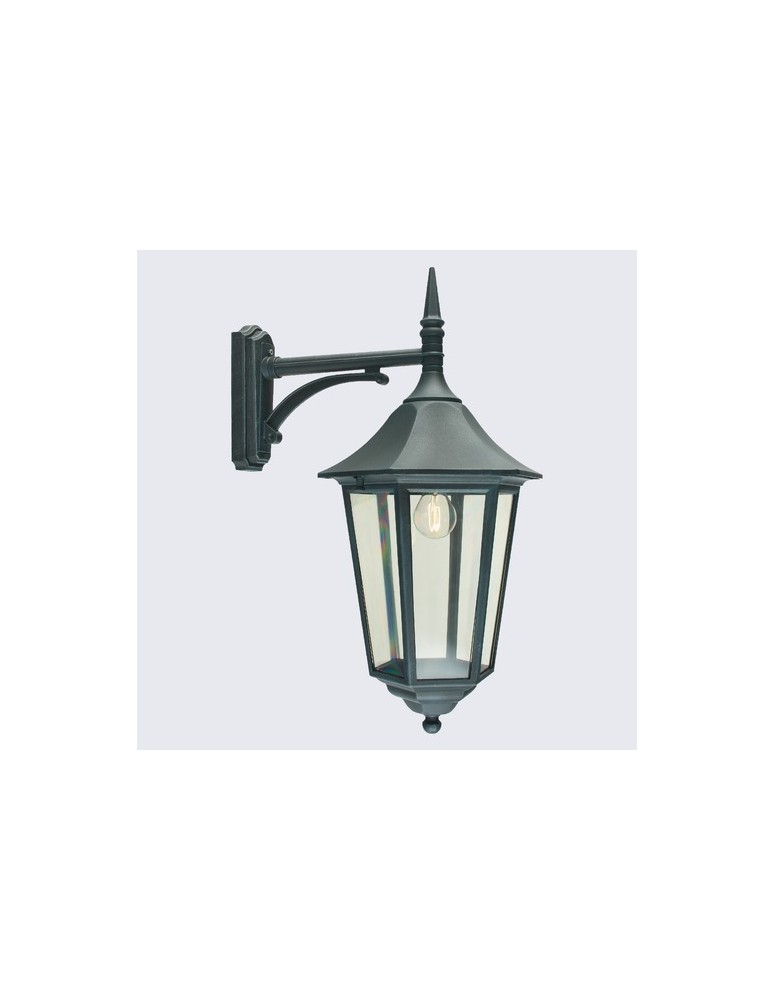 Kinkiety zewnętrzne - Norlys Modena BIG Kinkiet 1xE27 IP65 Czarny 381B - produkt kolory-swiatla.pl 1