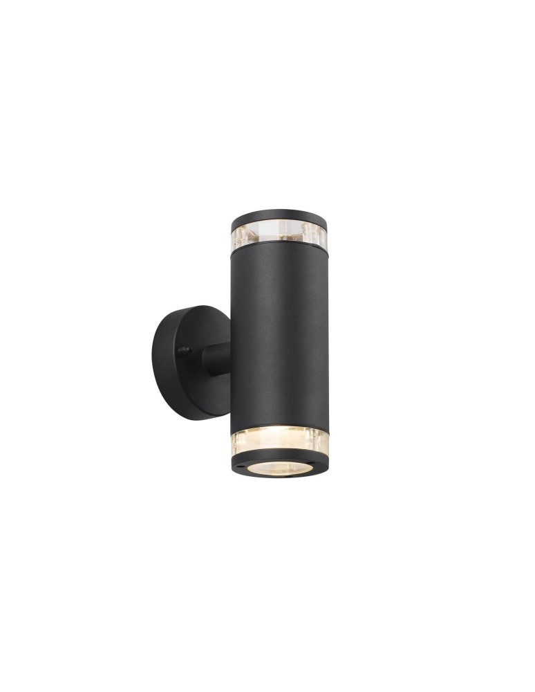 NORDLUX BIRK Lampa Ścienna GU10 2X28W Aluminium Czarny 45501003