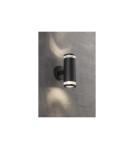 Kinkiety zewnętrzne - NORDLUX BIRK Lampa Ścienna GU10 2X28W Aluminium Czarny 45501003 - product 2