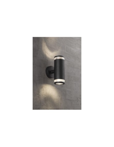 NORDLUX BIRK Lampa Ścienna GU10 2X28W Aluminium Czarny 45501003 - produkt 2