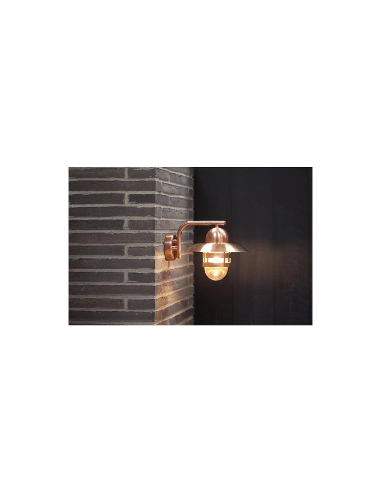 Kinkiety zewnętrzne - NORDLUX NIBE Lampa Ścienna E27 60W Miedź Miedź 24981030 - product kolory-swiatla.pl 2