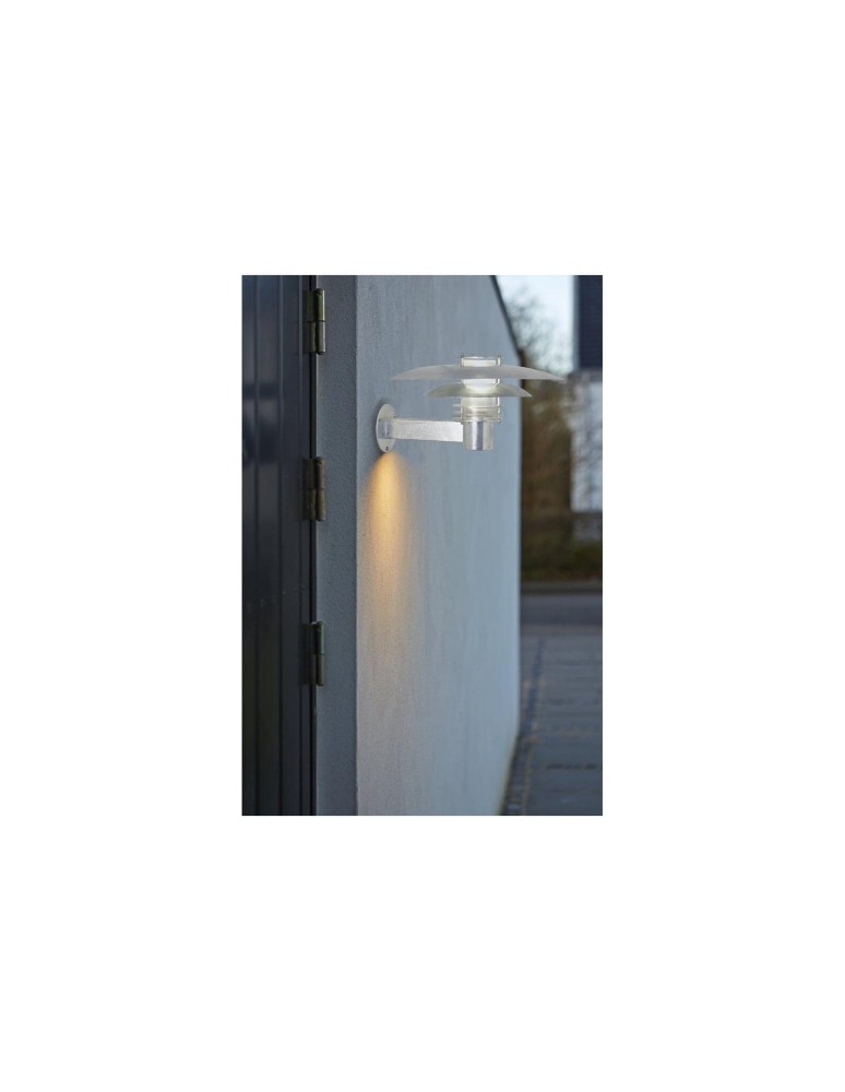 Kinkiety zewnętrzne - NORDLUX PHOE Lampa Ścienna E27 16W Srebrny 24381031 - product kolory-swiatla.pl 3