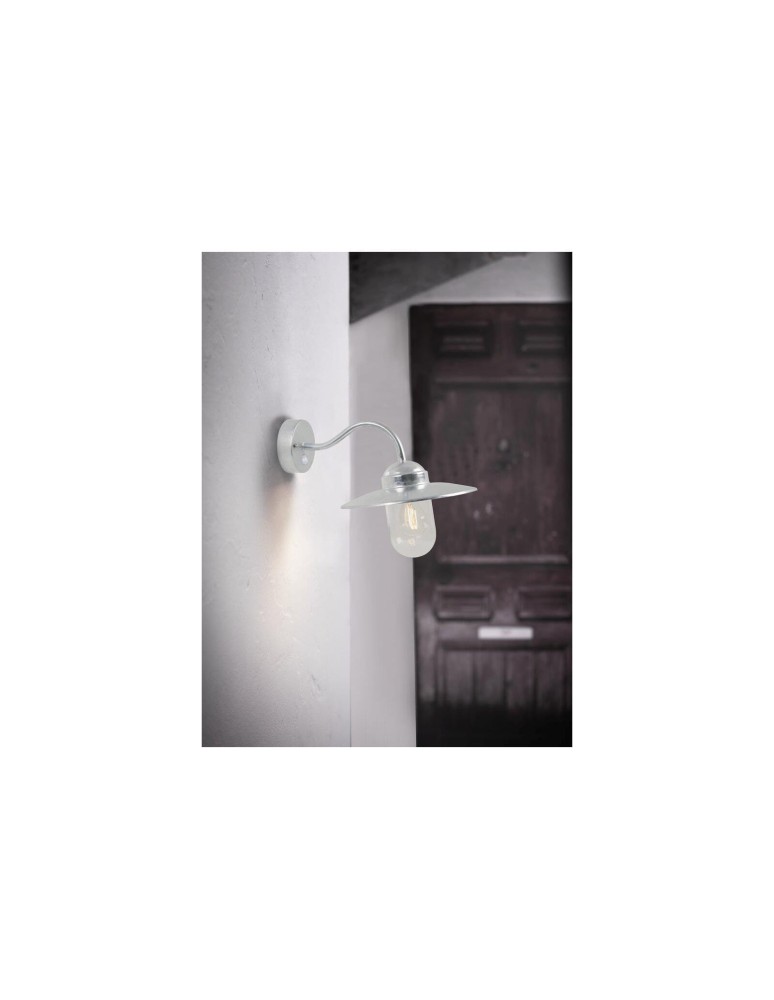 Kinkiety zewnętrzne - NORDLUX LUXE Lampa Ścienna E27 60W Srebrny 22661031 - product kolory-swiatla.pl 2