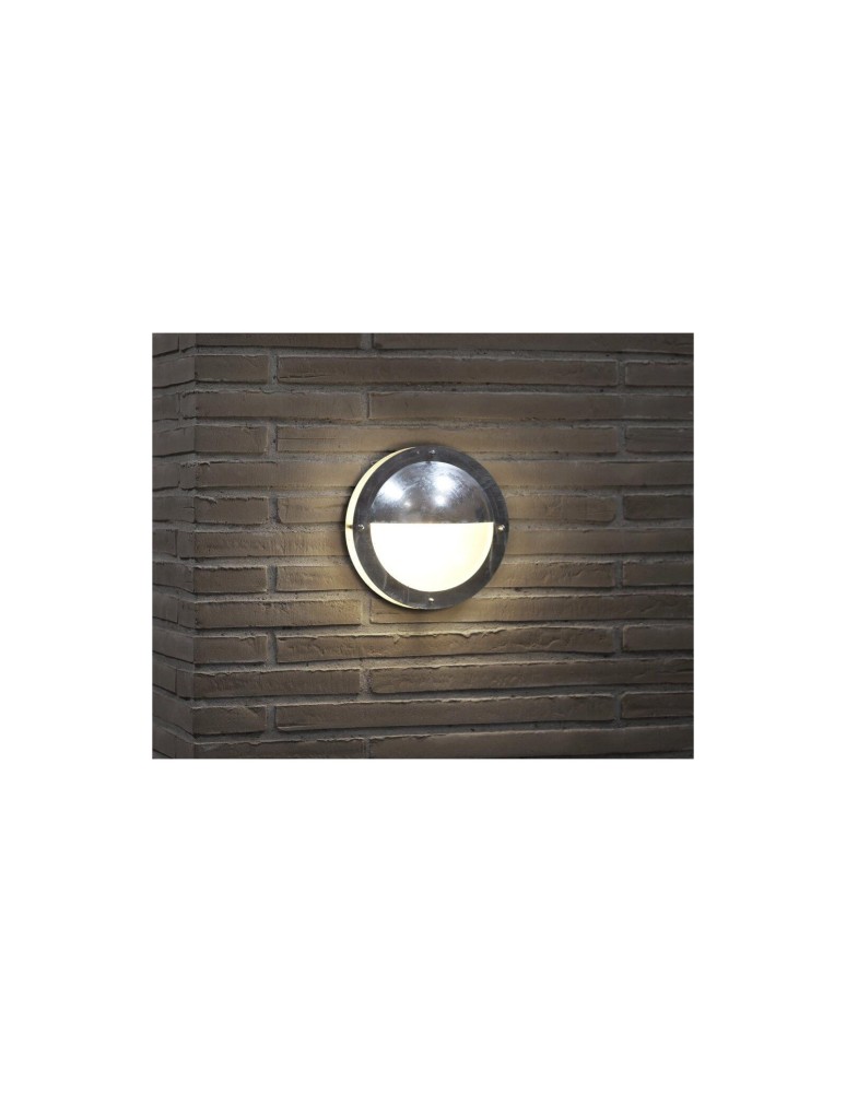 Kinkiety zewnętrzne - NORDLUX MALTE Lampa Ścienna E27 60W Srebrny 21841031 - product kolory-swiatla.pl 3