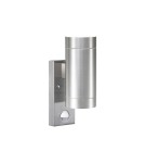 Lampy zewnętrzne z czujnikiem ruchu - NORDLUX TIN Lampa Ścienna GU10 2X35W Aluminium Aluminium 21519129 - product 1