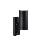 Lampy zewnętrzne z czujnikiem ruchu - NORDLUX TIN Lampa Ścienna GU10 2X35W Aluminium Czarny 21519103 - product 1