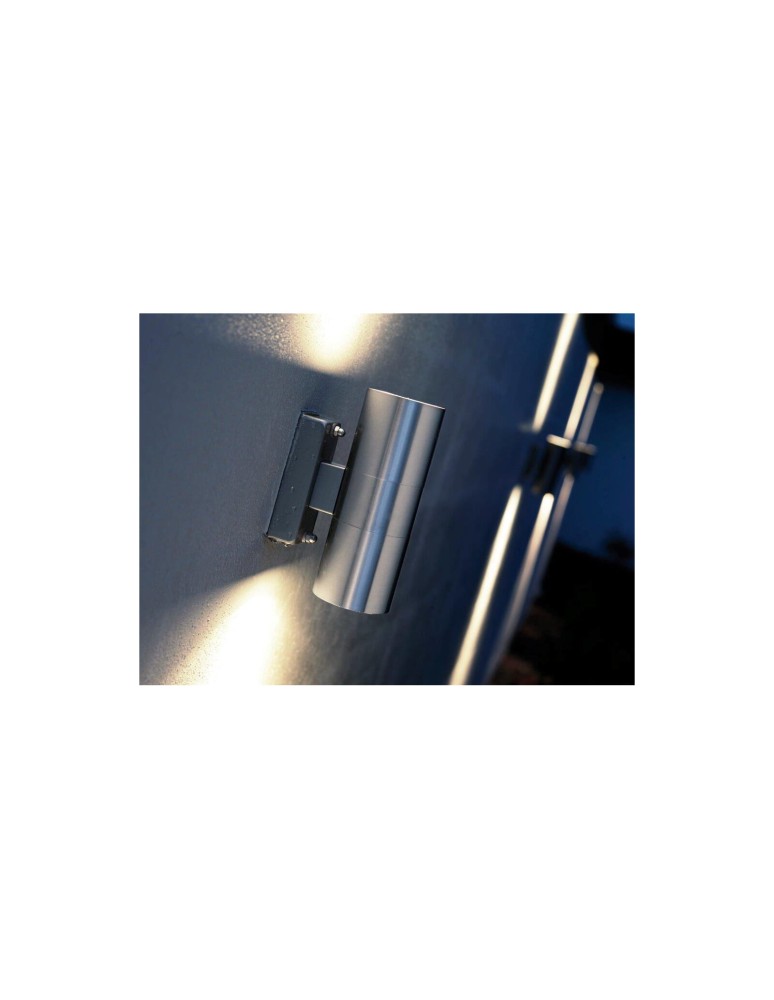 NORDLUX TIN Lampa Ścienna GU10 2X35W Stal nierdzewna 21279134 NORDLUX TIN Lampa Ścienna GU10 2X35W Stal nierdzewna 21279134