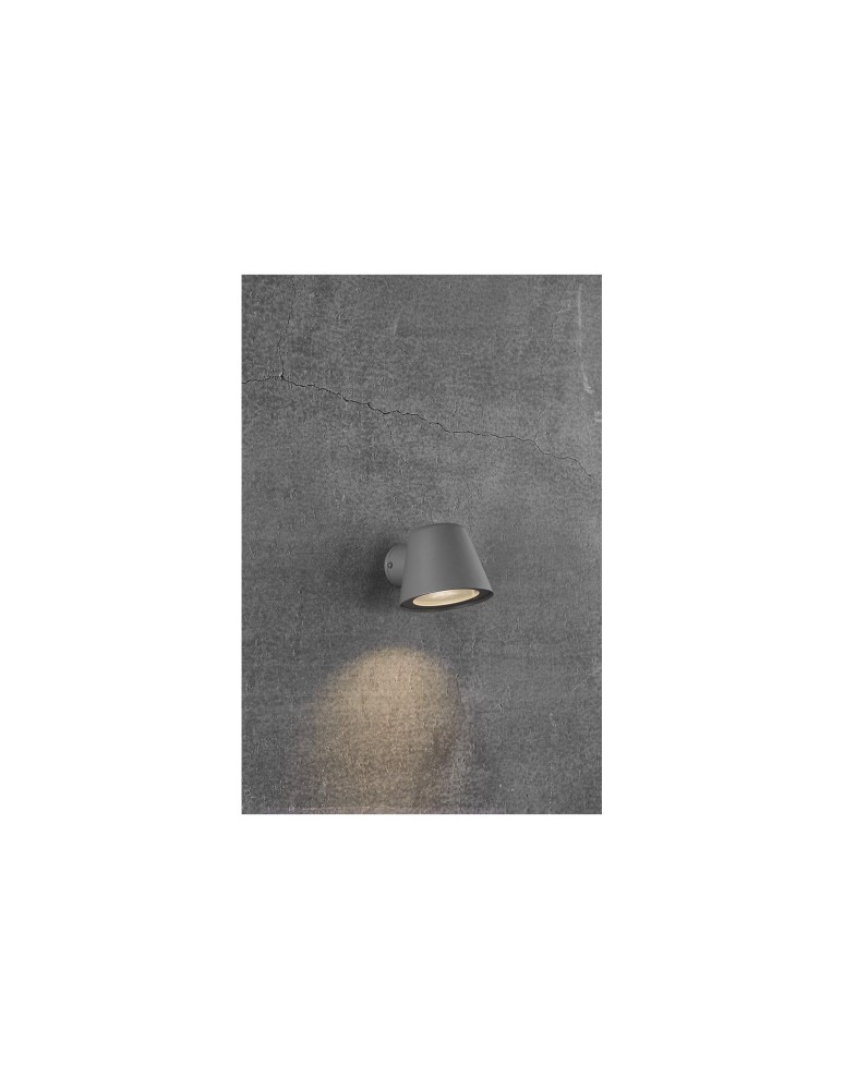 NORDLUX ALERIA Lampa Ścienna GU10 35W Metal Szary 2019131010 NORDLUX ALERIA Lampa Ścienna GU10 35W Metal Szary 2019131010