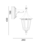 Kinkiety zewnętrzne - Norlys Rimini Kinkiet 1xE27 IP54 Czarny 2591B - produkt 2