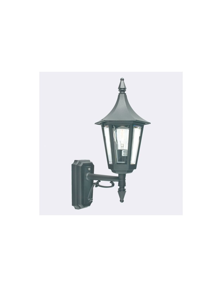 Kinkiety zewnętrzne - Norlys Rimini Kinkiet 1xE27 IP54 Czarny 259B - produkt kolory-swiatla.pl 1