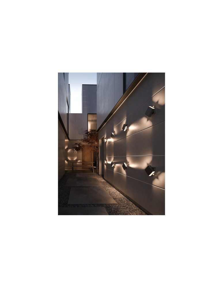 NORDLUX TURN Lampa Ścienna LED Aluminium Czarny 2019061003 NORDLUX TURN Lampa Ścienna LED Aluminium Czarny 2019061003