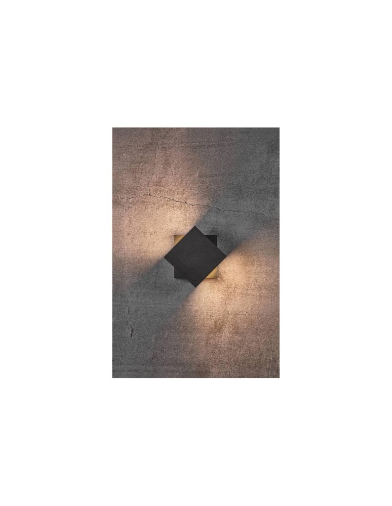 NORDLUX TURN Lampa Ścienna LED Aluminium Czarny 2019061003 NORDLUX TURN Lampa Ścienna LED Aluminium Czarny 2019061003