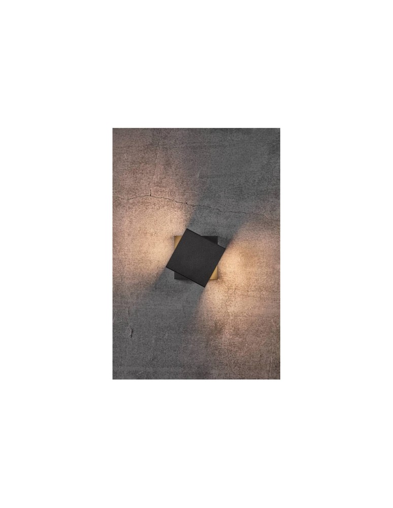 NORDLUX TURN Lampa Ścienna LED Aluminium Czarny 2019061003 NORDLUX TURN Lampa Ścienna LED Aluminium Czarny 2019061003