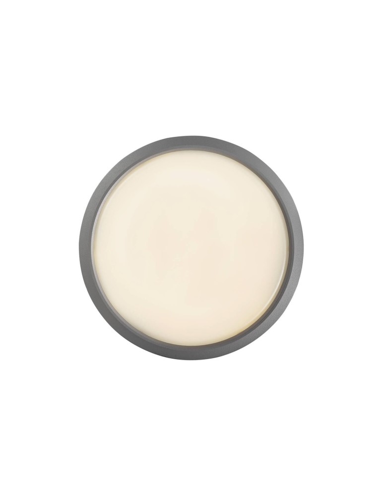 NORDLUX Lampa sufitowa Plafon okrągły SMARTLIGHT 1x9,5W LED Szary Aluminium 2019016010