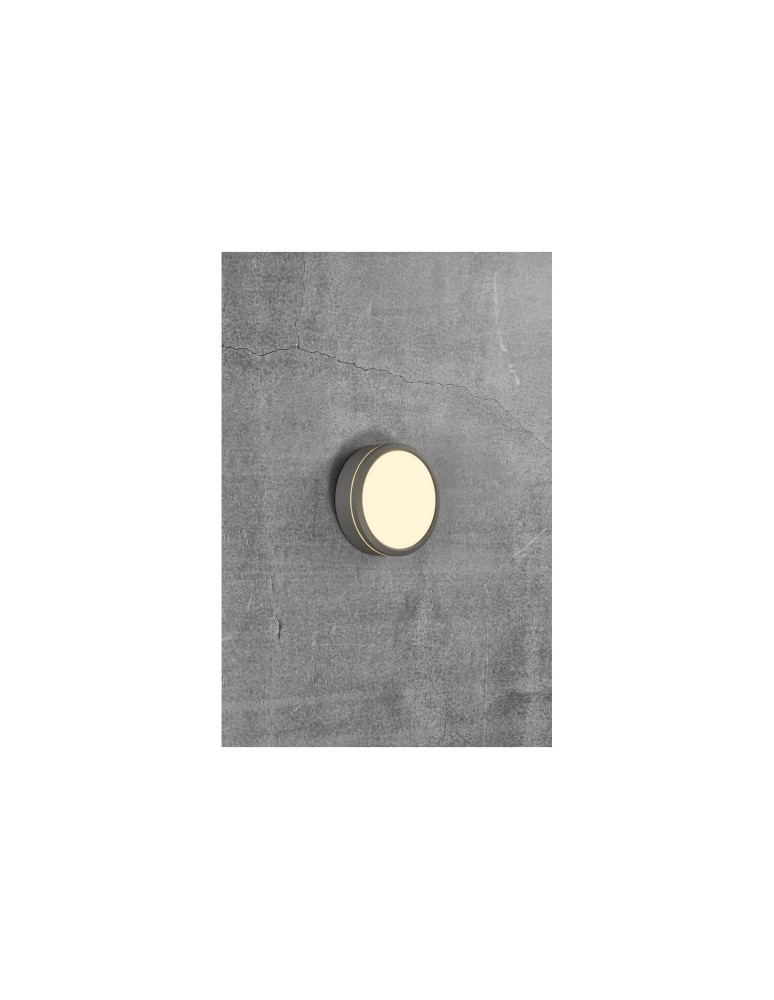 NORDLUX Lampa sufitowa Plafon okrągły SMARTLIGHT 1x9,5W LED Szary Aluminium 2019016010