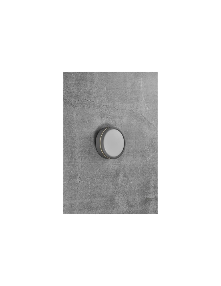 NORDLUX Lampa sufitowa Plafon okrągły SMARTLIGHT 1x9,5W LED Szary Aluminium 2019016010