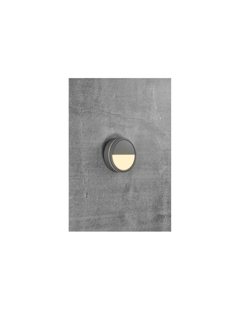 NORDLUX Lampa sufitowa Plafon okrągły SMARTLIGHT 1x9,5W LED Szary Aluminium 2019016010