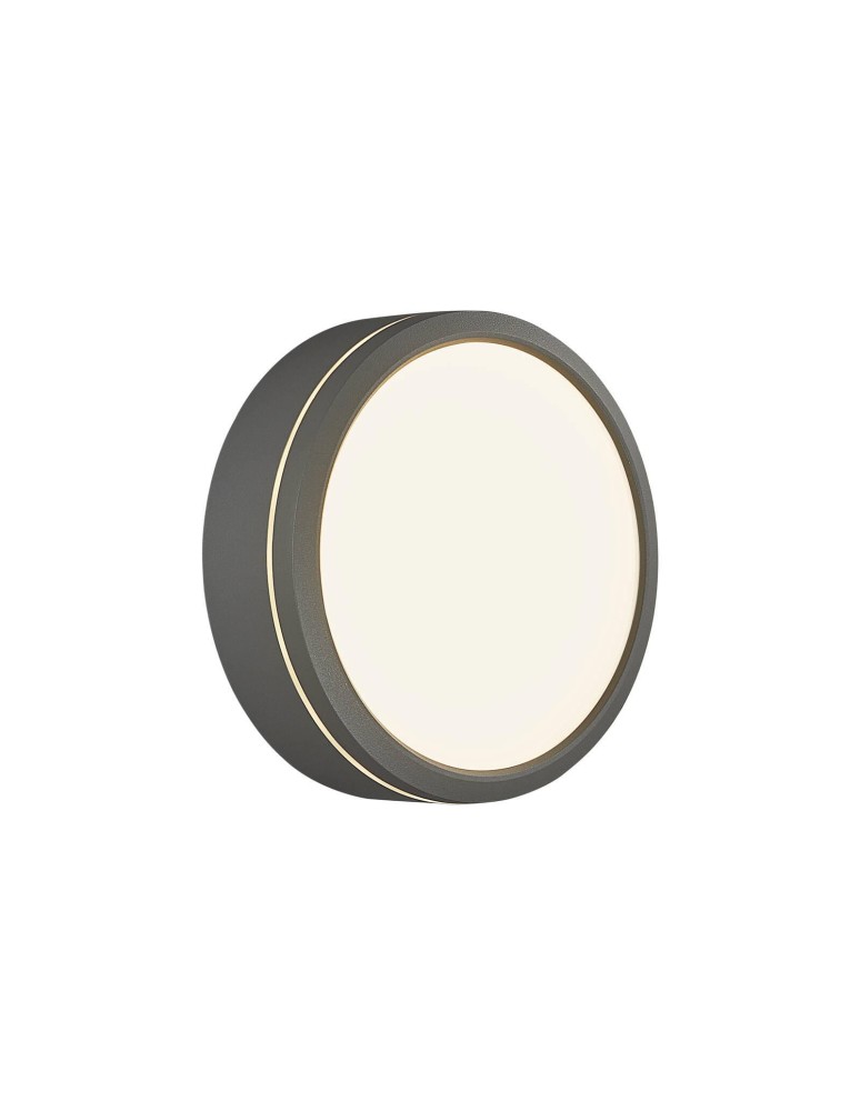 NORDLUX Lampa sufitowa Plafon okrągły SMARTLIGHT 1x9,5W LED Szary Aluminium 2019016010