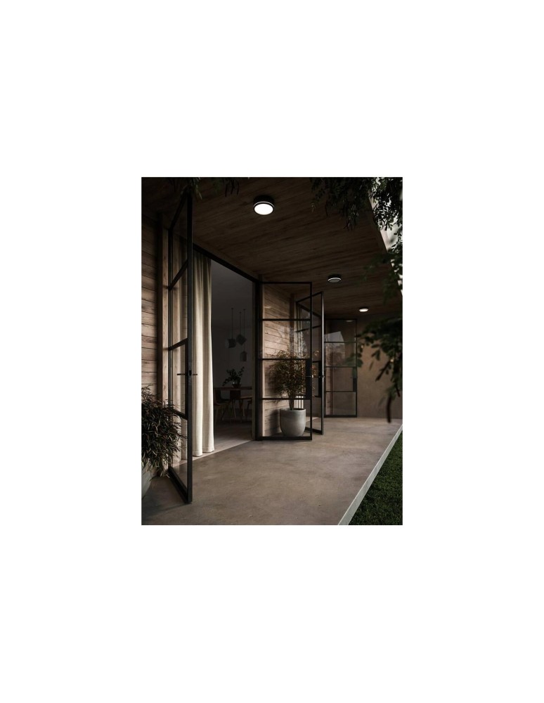NORDLUX Lampa sufitowa Plafon okrągły SMARTLIGHT 1x9,5W LED Czarny Aluminium 2019016003