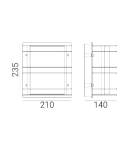 Kinkiety zewnętrzne - Norlys Stockholm Kinkiet LED 8W 332lm 3000K IP54 Czarny 1600B - product 2