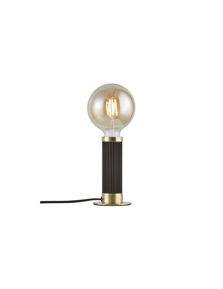 NORDLUX GALLOWAY Lampa Stołowa E27 40W Metal Czarny/Mosiądz 2011075003