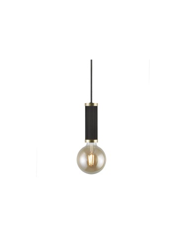 NORDLUX GALLOWAY Lampa Wisząca E27 40W Metal Czarny/Mosiądz 2011053003