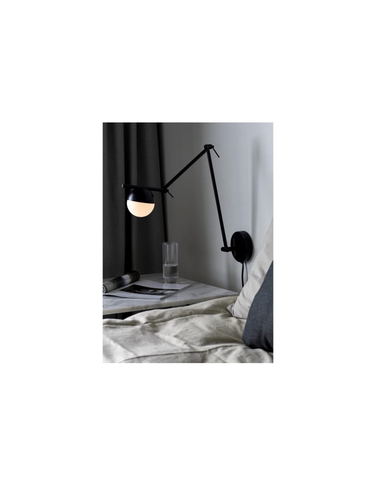 NORDLUX CONTINA Lampa ścienna Kinkiet G9 5W Metal Czarny 2010971003 NORDLUX CONTINA Lampa ścienna Kinkiet G9 5W Metal Czarny 2010971003