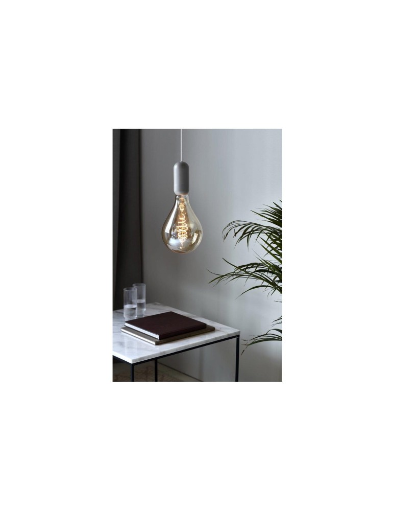 Lampy wiszące żarówki - NORDLUX NOTTI Lampa Wisząca E27 40W Metal Szary 2010903010 - product kolory-swiatla.pl 3